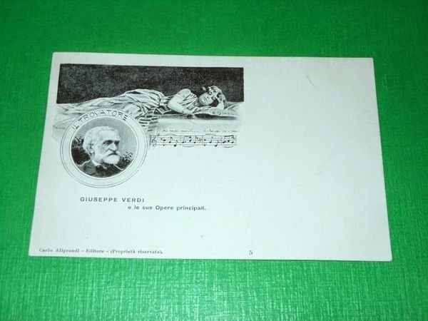 Cartolina Lirica Opera - Giuseppe Verdi e le sue opere …
