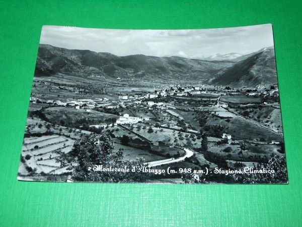 Cartolina Montereale d' Abruzzo - Panorama 1954