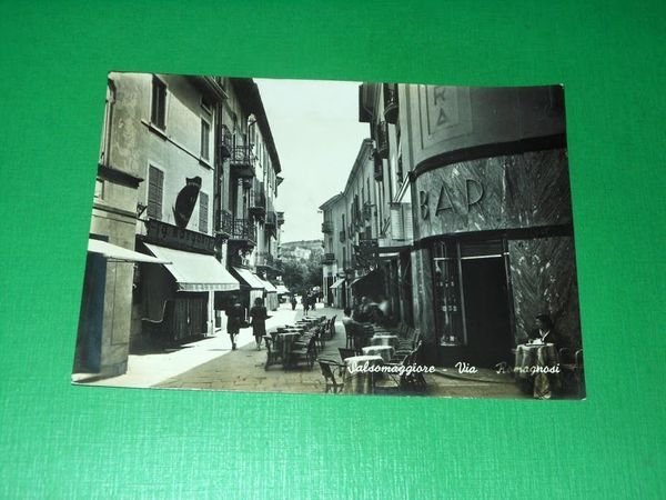 Cartolina Salsomaggiore - Via Romagnosi 1945 ca