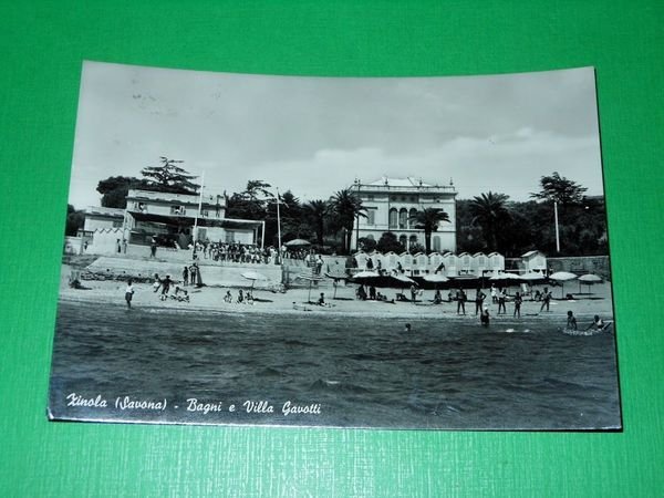 Cartolina Zinola ( Savona ) - Bagni e Villa Gavotti …
