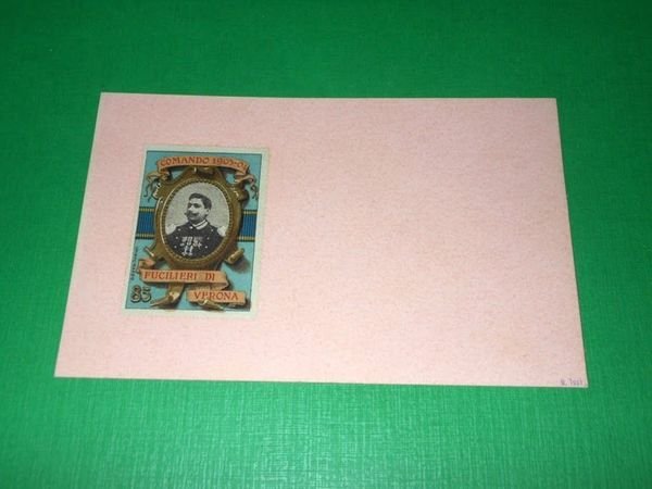 Cartolina Militaria 85° Reggimento Fucilieri di Verona - Comando 1903-1904
