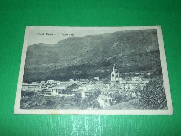 Cartolina Saint Vincent - Panorama 1918