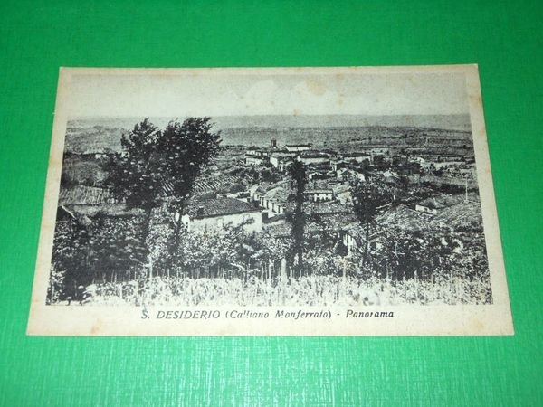 Cartolina S. Desiderio ( Calliano Monferrato ) - Panorama 1940 …