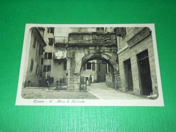 Cartolina Trieste - Arco di Riccardo 1920 ca