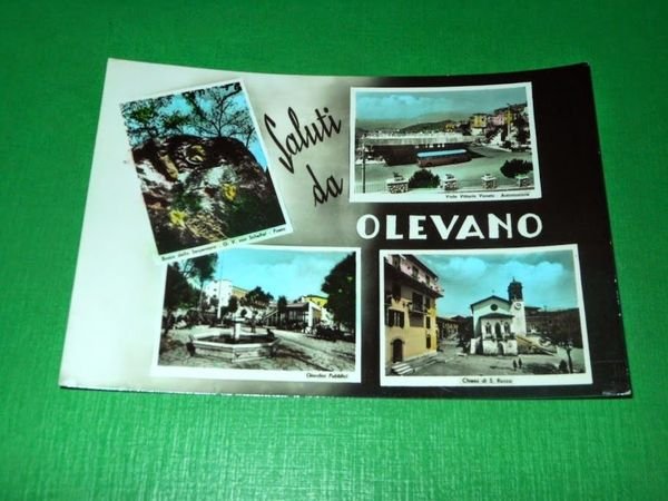 Cartolina Saluti da Olevano Romano - Vedute diverse 1961