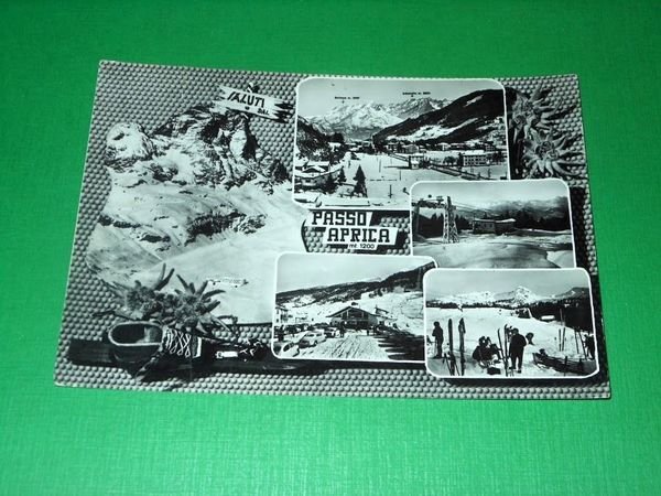 Cartolina Saluti dal Passo Aprica - Vedute diverse 1960 | Immagine principale