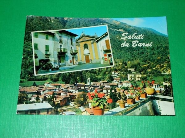 Cartolina Saluti da Barni ( Como ) - Panorama 1972