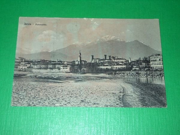 Cartolina Ivrea ( Torino ) - Panorama 1920 ca