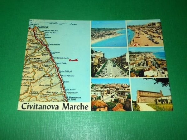 Cartolina Civitanova Marche - Vedute diverse 1969