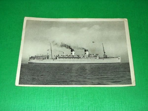 Cartolina Navigazione "Italia" Flotte Riunite (Genova) - Nave Giulio Cesare …