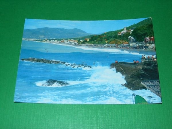 Cartolina Cavi ( Genova ) - Scorcio panoramico - Spiaggia …