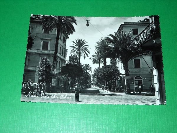 Cartolina Nervi - Viale delle Palme 1952