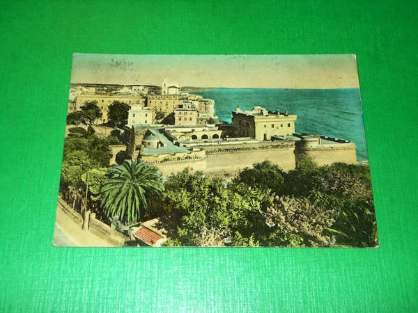 Cartolina Nettuno - Castello del Sangallo 1954