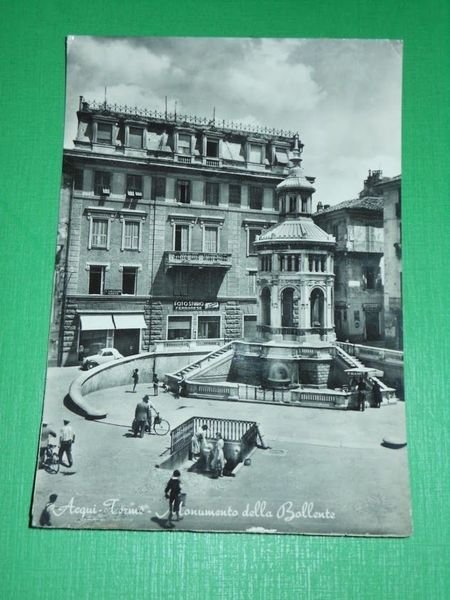 Cartolina Acqui Terme - Monumento della Bollente 1957