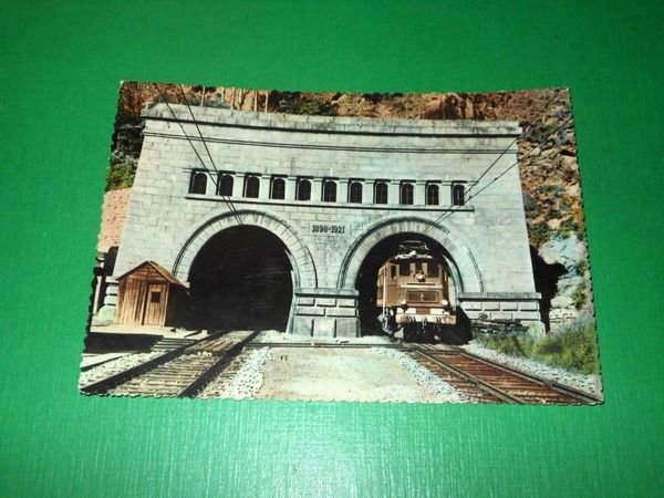 Cartolina Domodossola - Ingresso Galleria del Sempione 1961