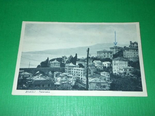 Cartolina Zoagli - Panorama 1930 ca
