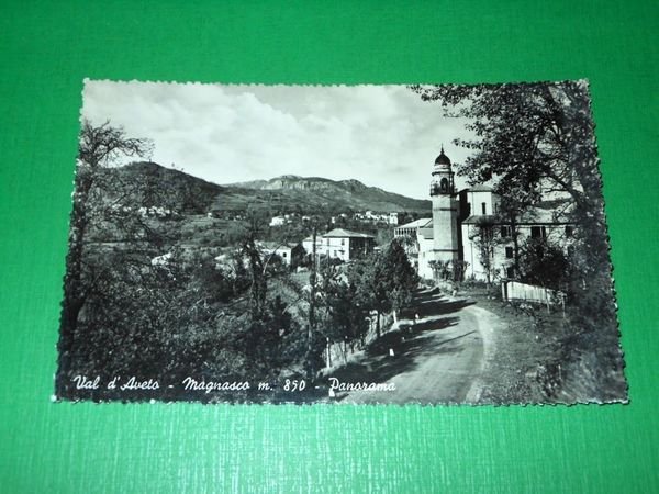 Cartolina Val d' Aveto - Magnasco - Panorama 1950 ca