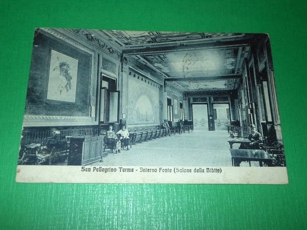 Cartolina S. Pellegrino Terme - Interno Fonte ( Salone della …