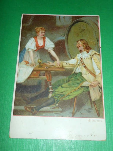 Cartolina illustrata - Usi e Costumi 1901
