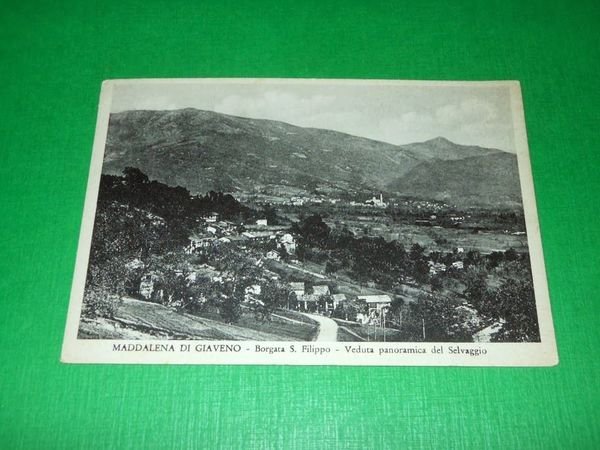 Cartolina Maddalena di Giaveno - Borgata S. Filippo - Veduta …