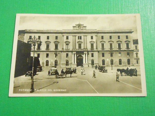 Cartolina Potenza - Palazzo del Governo 1938