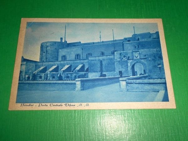 Cartolina Brindisi - Porta Centrale Difesa M. M. 1940 ca