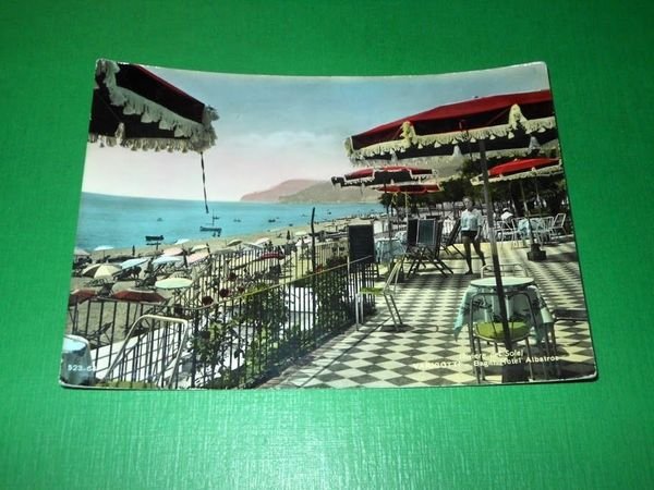 Cartolina Varigotti - Bagni Hotel Albatros 1961