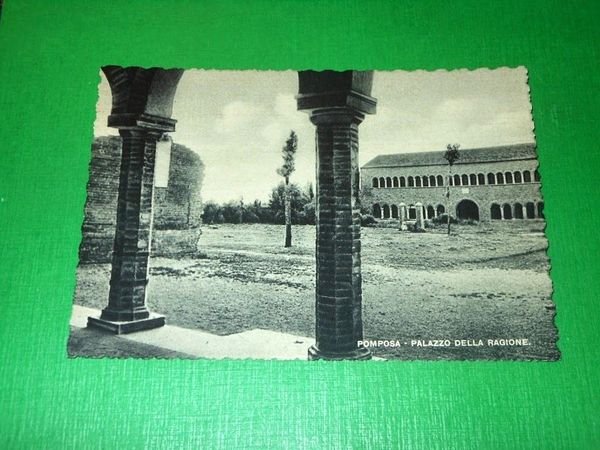 Cartolina Pomposa - Palazzo della Ragione 1955 ca