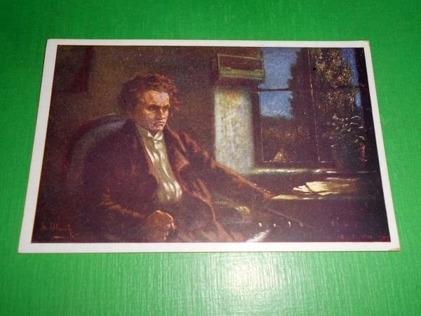 Cartolina Musica - Ritratto del Compositore Ludwig van Beethoven 1930 …