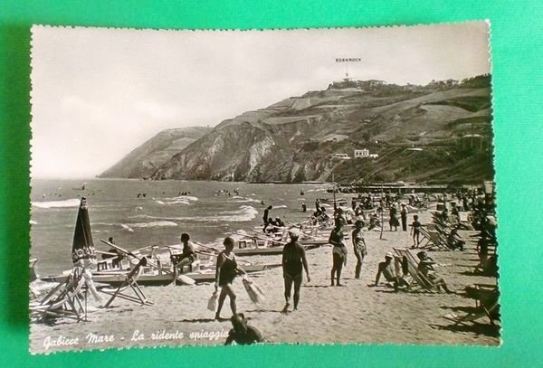 Cartolina Saluti da Gabbice Mare - La ridente spiaggia - …