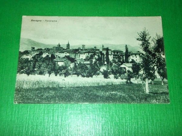 Cartolina Bevagna - Panorama 1930