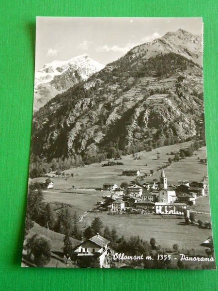 Cartolina Ollomont ( Aosta ) - Panorama 1960