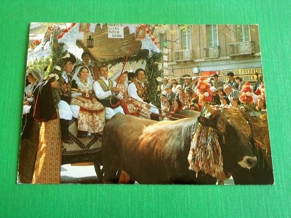 Cartolina Cagliari - Sfilata di S. Efisio Traccas 1970 ca