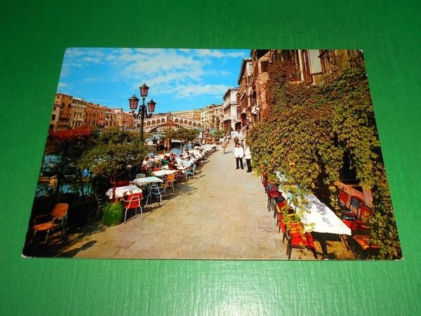 Cartolina Rialto Venezia - Omnibus Bar Ristorante 1970 ca