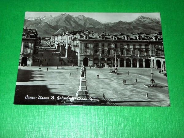 Cartolina Cuneo - Piazza D. Galimberti - Corso Nizza 1954 …
