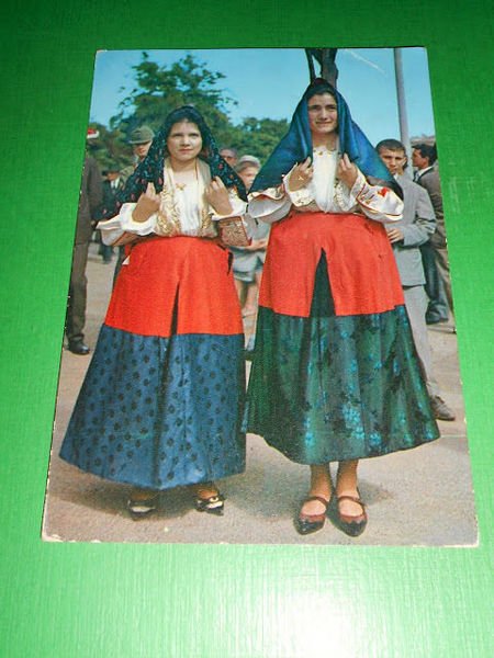 Cartolina Cavalcata Sarda - Costumi Sardi - Ploaghe 1964