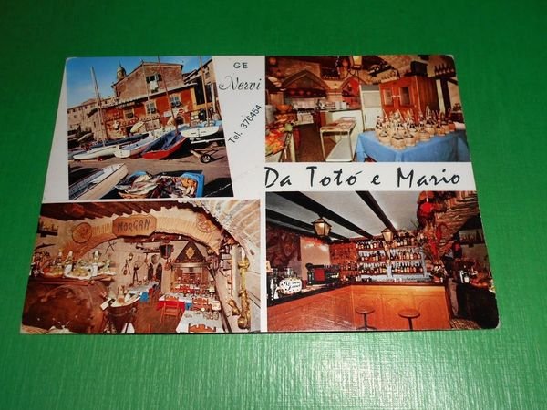 Cartolina Genova Nervi - Ristorante Da Totò e Mario - …