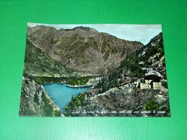 Cartolina Lago Antrona visto dall' alto con sfondo il paese …