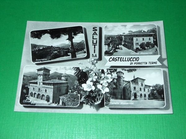 Cartolina Saluti da Castelluccio di Porretta Terme - Vedute diverse …