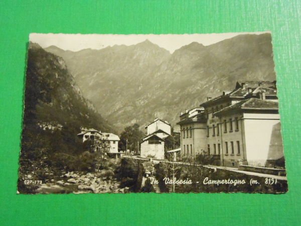 Cartolina In Valsesia - Campertogno ( Vercelli ) - Scorcio …