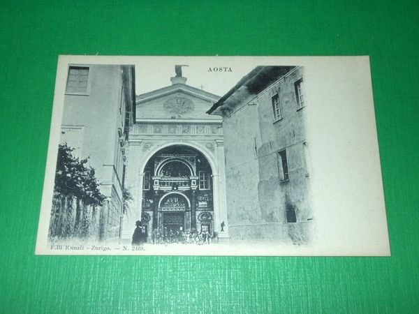 Cartolina Aosta - Dettaglio 1900 ca