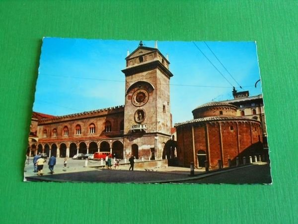 Cartolina Mantova - Rotonda S. Lorenzo e Palazzo della Ragione …