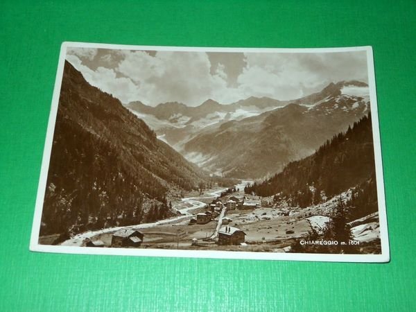 Cartolina Valmalenco - Chiareggio - Panorama 1941