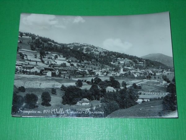 Cartolina Sampeire ( Valle Varaita ) - Panorama 1955