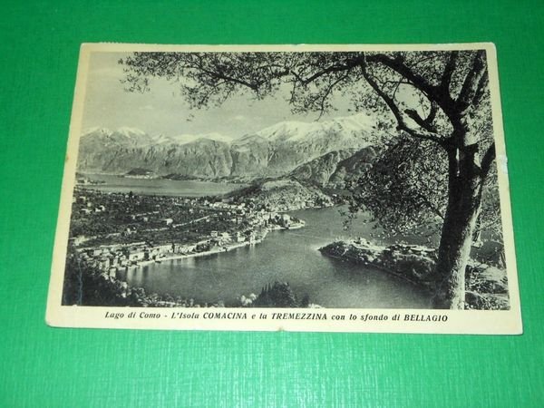Cartolina Lago di Como - L' Isola Comacina e la …