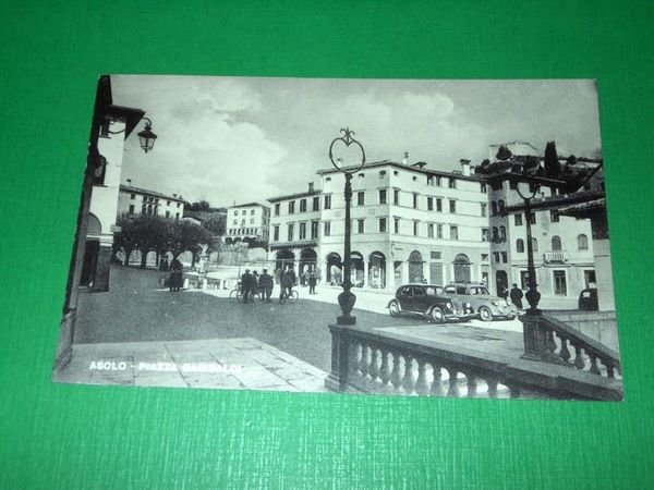 Cartolina Asolo ( Treviso ) - Piazza Garibaldi 1930 ca