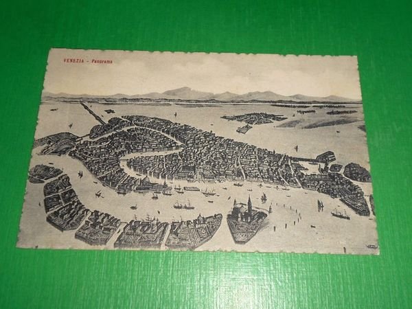Cartolina Venezia - Panorama 1920 ca
