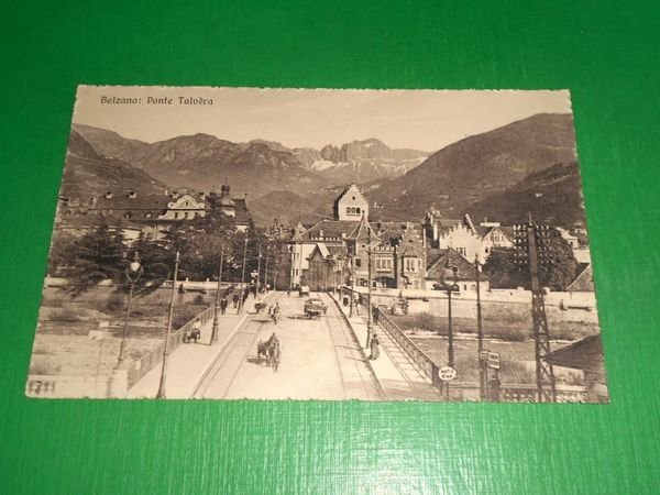 Cartolina Bolzano - Ponte Talvera 1920 ca