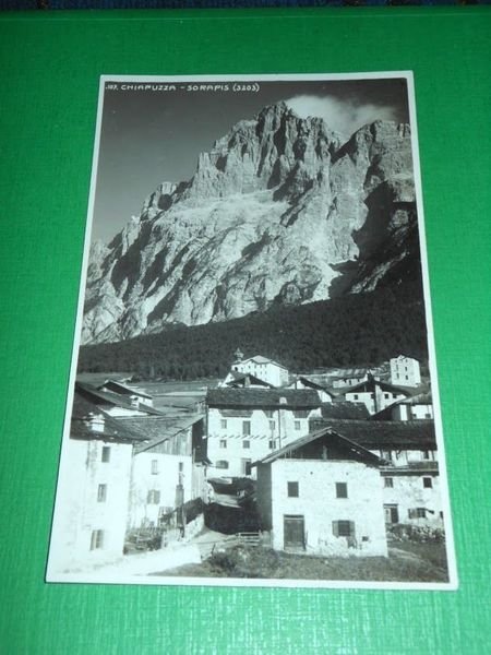 Cartolina Chiapuzza - Sorapis - Scorcio panoramico 1940 ca