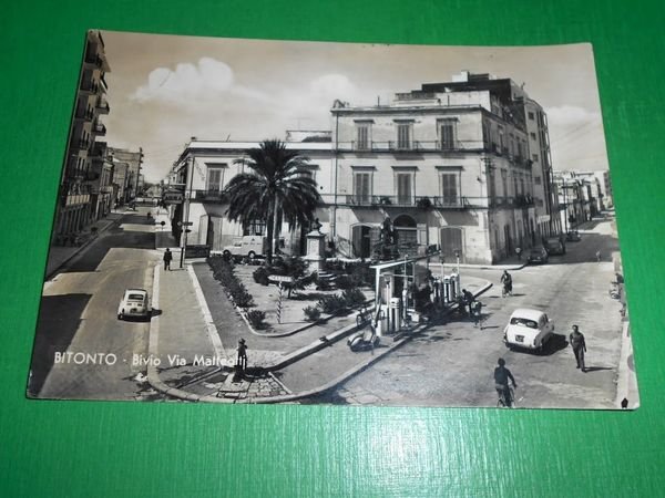 Cartolina Bitonto - Bivio Via Matteotti 1961